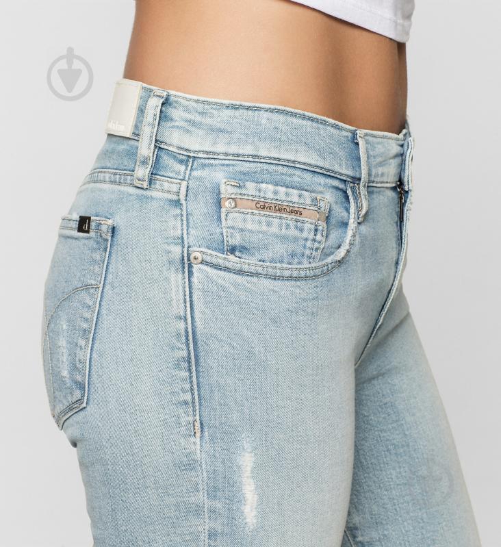 Джинси Calvin Klein Performance MR Straight Cropped Raw-Kyoto Blue Comf J20J205152-913 р. 25-30 блакитний - фото 3