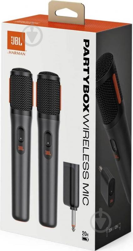 Комплект беспроводных микрофонов JBL PartyBox WIRELESS MIC (JBLPBWIRELESSMIC) - фото 10