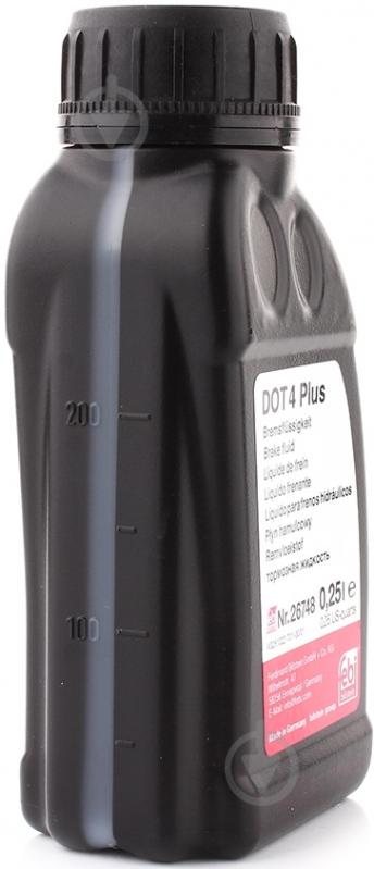 Тормозная жидкость FEBI BILSTEIN DOT-4+ 0,25 л (26748) - фото 2 Тормозная жидкость FEBI BILSTEIN DOT-4+ 0,25 л (26748) - фото 2