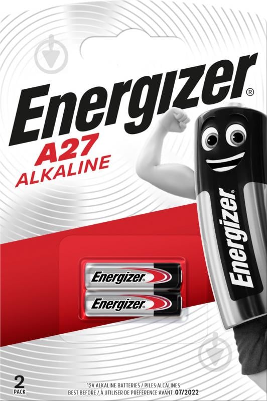 Батарейки Energizer Alkaline A27 2 шт. (639333) - фото 1