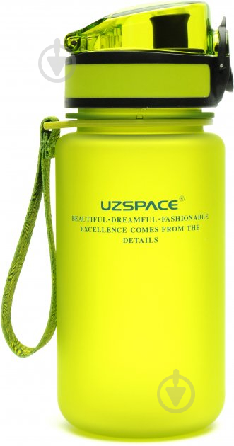 Бутылка для воды Uzspace Frosted 350 мл салатовый - фото 1