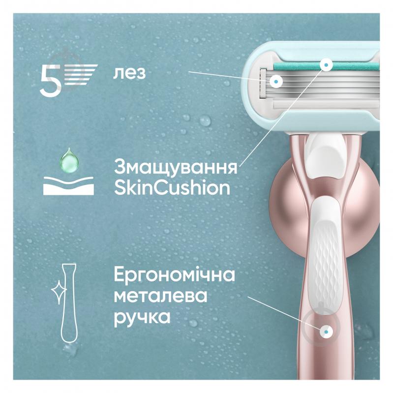 Змінний картридж Gillette Venus Pro Smooth Sensitive 3 шт. - фото 4 Змінний картридж Gillette Venus Pro Smooth Sensitive 3 шт. - фото 4