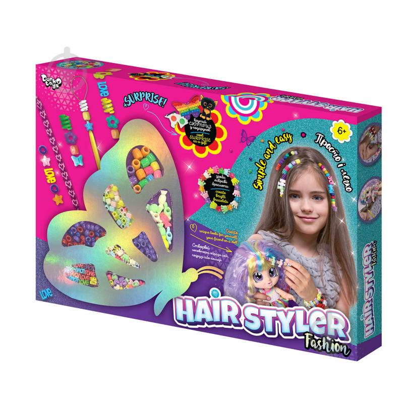 Набір для виготовлення прикрас Danko Toys Креативна творчість Hair Styler. Fashion метелик HS-01-03 - фото 1