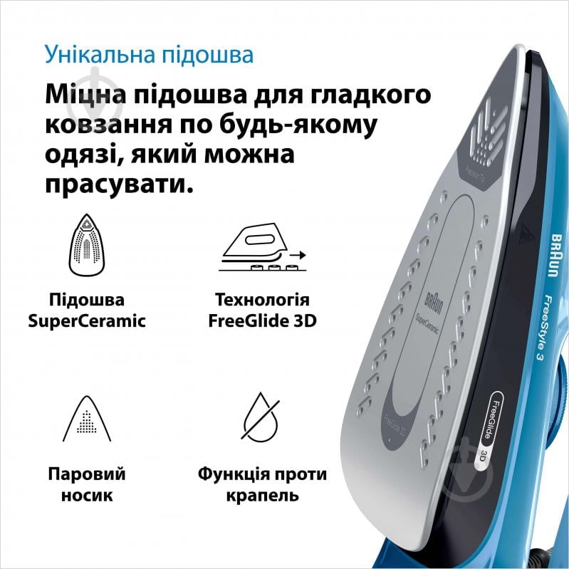 ВИТРИНА! Утюг Braun FI3194BK FreeStyle 3 - фото 2