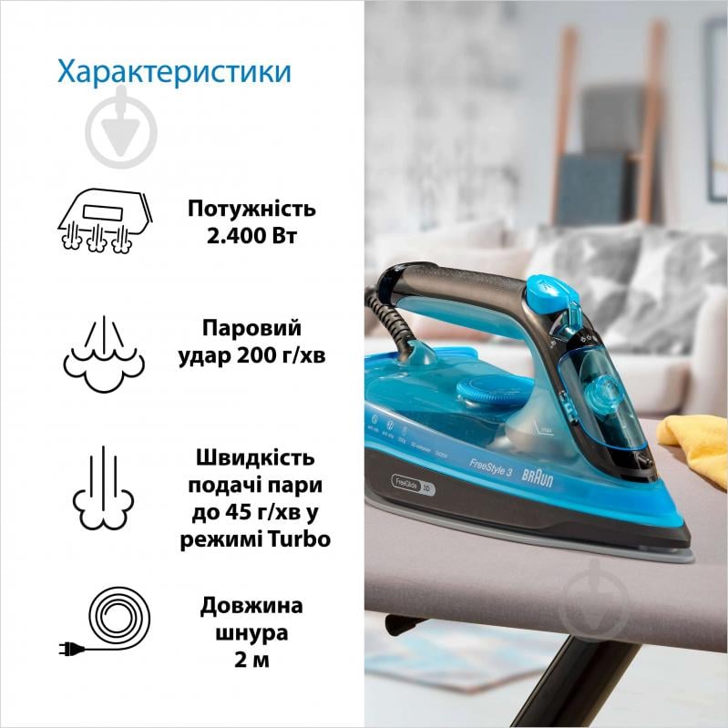 ВИТРИНА! Утюг Braun FI3194BK FreeStyle 3 - фото 4