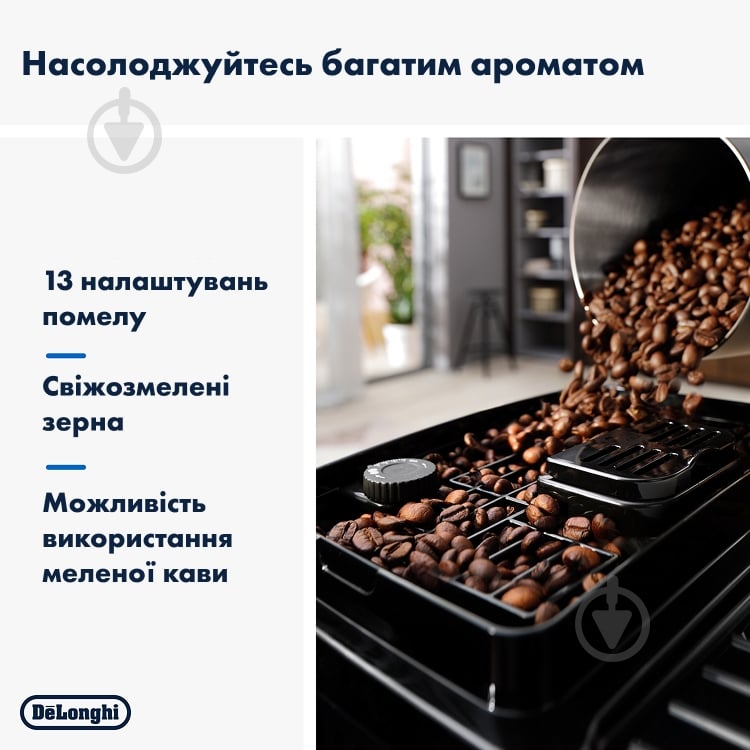 ВІТРИНА! Кавомашина Delonghi ECAM220.21.B Magnifica Start - фото 3 ВІТРИНА! Кавомашина Delonghi ECAM220.21.B Magnifica Start - фото 3