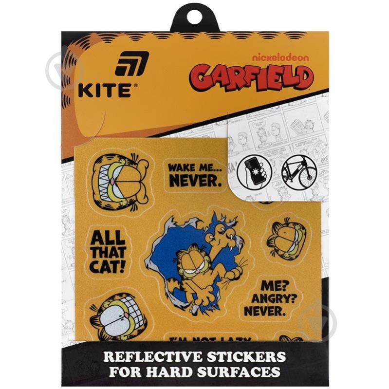 Набір стікерів світловідбивних KITE для твердих поверхонь Garfield GF25-115 - фото 1 Набір стікерів світловідбивних KITE для твердих поверхонь Garfield GF25-115 - фото 1