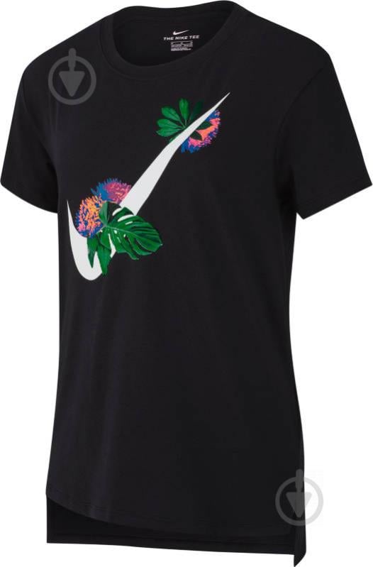 Футболка Nike G NSW TEE DPTL GLOW SWOOSH AR5089-010 р.S чорний - фото 1