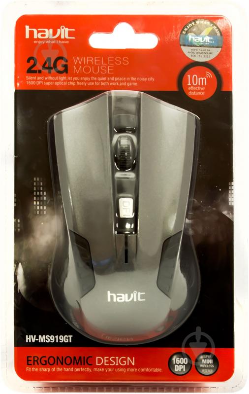 Мышь Havit HV-MS919GT black/grey - фото 7
