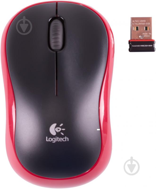 Мышь Logitech Wireless Mouse M185 (910-002240) red - фото 6