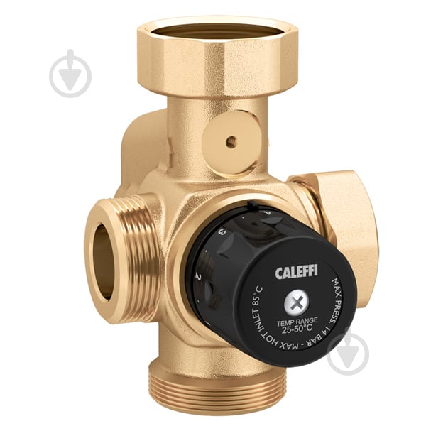 Смесительный узел Caleffi 1 1/2 х 1 1/4 х 1 1/2 25-50 °C. - фото 1