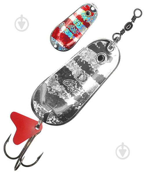Блешня Dragon Gnom 26 г PKO-65-03-703 Silver-gloss/Red - фото 1