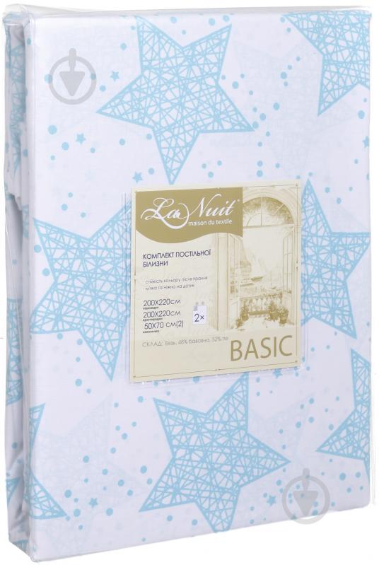 Комплект постельного белья Basic звезды 2.0 белый La Nuit - фото 2