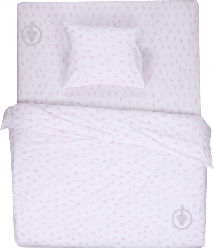 Комплект постельного белья Basic Корона 1.5 розовый La Nuit - фото 1