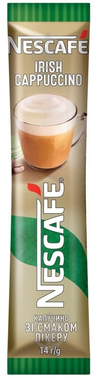 Кавовий напій Nescafe розчинний зі смаком лікеру Irish cappuccino м/у 14 г - фото 1 Кавовий напій Nescafe розчинний зі смаком лікеру Irish cappuccino м/у 14 г - фото 1