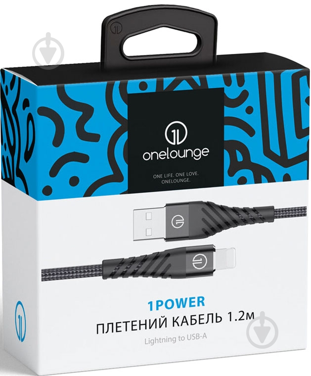 Кабель OneLounge 1,2 м черный (14122) - фото 5