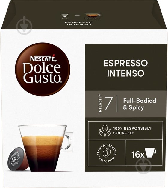 Кава в капсулах Nescafe Dolce Gusto Espresso Intenso 16х7г - фото 1 Кава в капсулах Nescafe Dolce Gusto Espresso Intenso 16х7г - фото 1