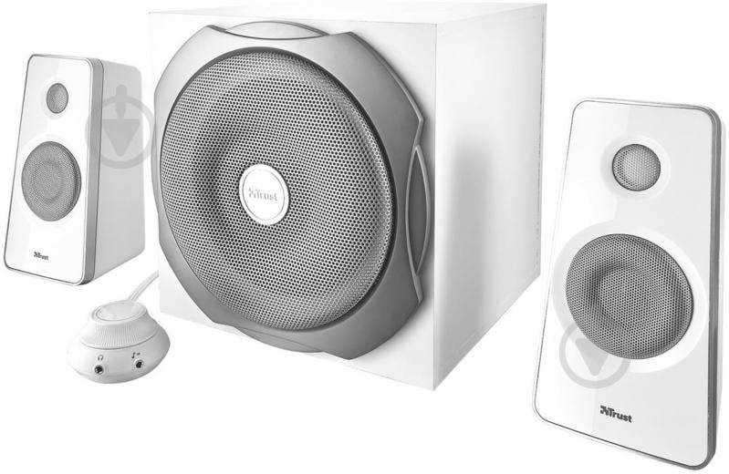 Акустическая система Trust Tytan 2.1 Subwoofer Speaker Set White (18789) - фото 1