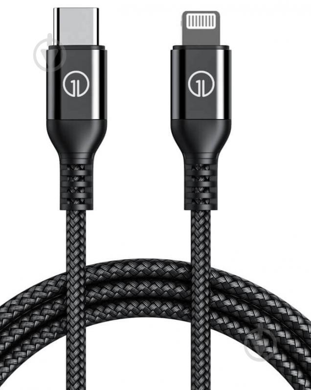 Кабель OneLounge 1,2 м чорний (14123) - фото 1