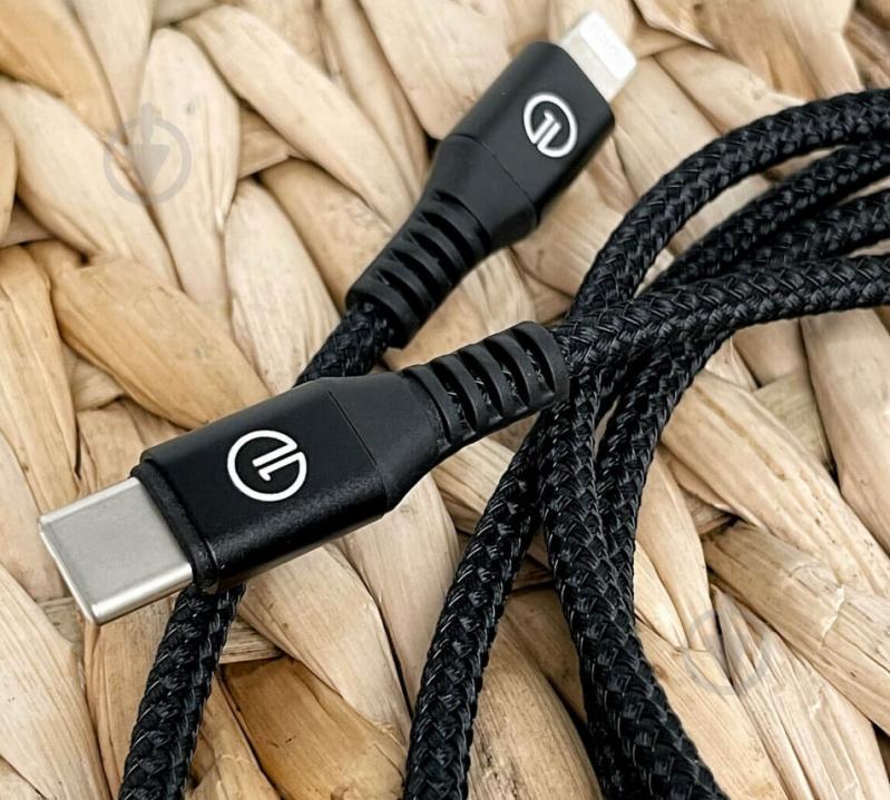 Кабель OneLounge 1,2 м чорний (14123) - фото 6