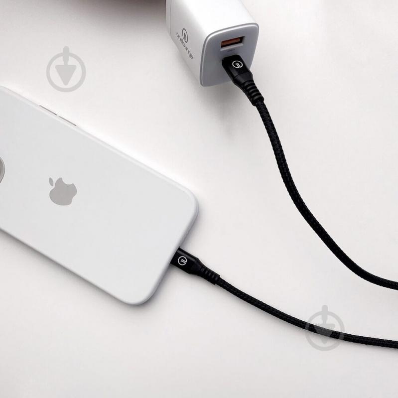 Кабель OneLounge 1,2 м чорний (14123) - фото 9