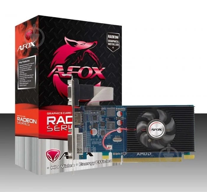 Відеокарта AFOX Radeon HD 6450 LP fan 1GB DDR3 64bit (AF6450-1024D3L5) - фото 4