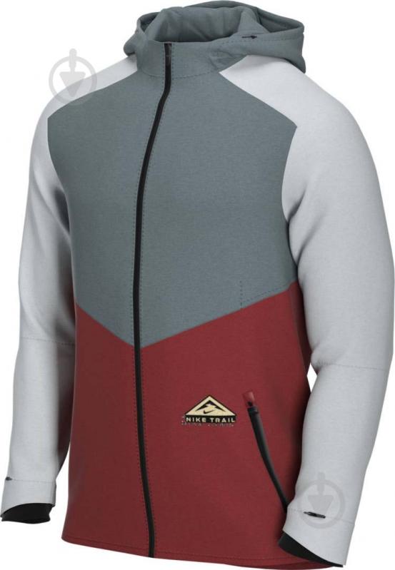 Ветровка мужская весенняя Nike M NK SF TRAIL WINDRUNNER JKT CZ9054-387 р.S серая - фото 1