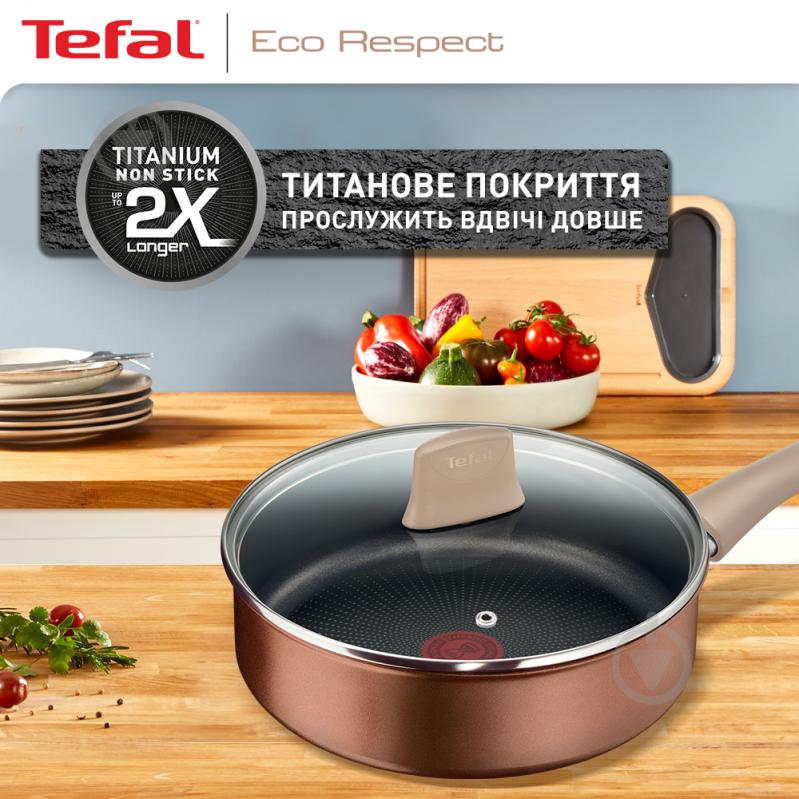 Сотейник із кришкою 24 см Eco Respect G2543202 Tefal - фото 5