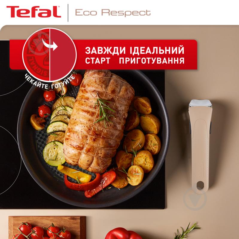 Набір сковорід Ingenio Eco Respect 22 см / 26 см зі знімною ручкою L6759103 Tefal - фото 6