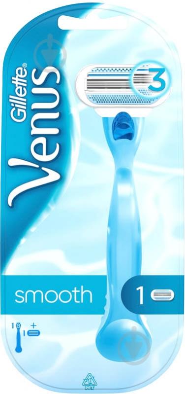 Станок для бритья Gillette Venus Smooth со сменным картриджем 1 шт. - фото 2