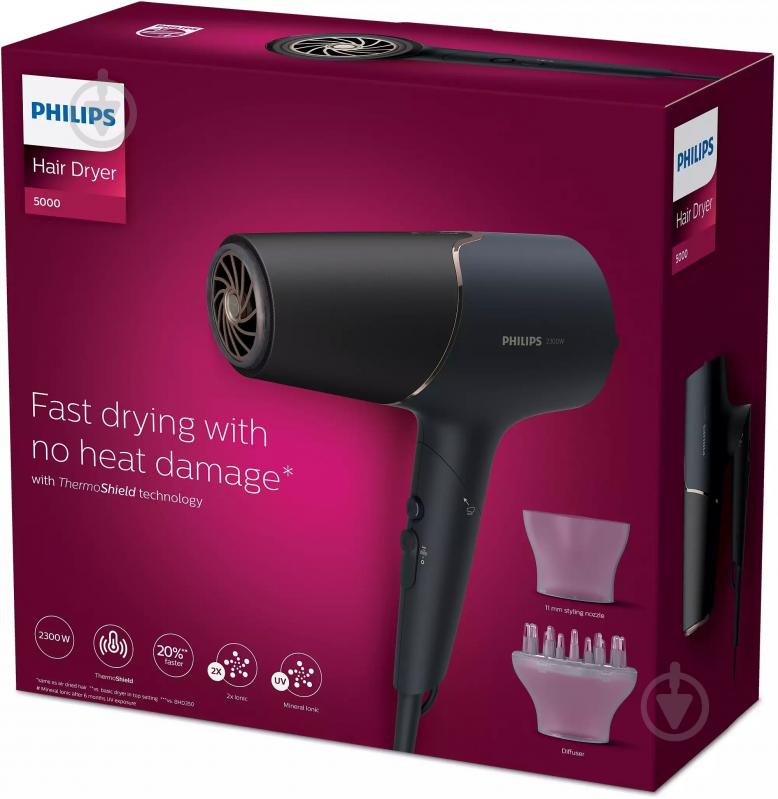 ВІТРИНА! Фен Philips Series 5000 BHD538/30 - фото 16 ВІТРИНА! Фен Philips Series 5000 BHD538/30 - фото 16