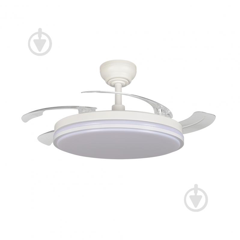 Люстра-вентилятор Videx 60 Вт LED-модуль белый матовый 29182 - фото 1