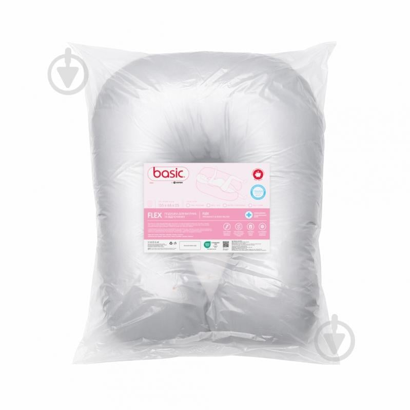 Подушка для беременных и отдыха Basic Flex 135х68х25 см Sonex серый - фото 10
