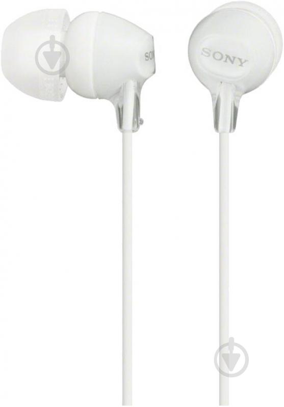 Навушники Sony MDR-EX15LP white (MDREX15LPW.AE) - фото 1