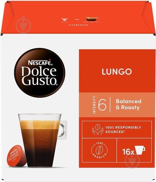Кофе в капсулах Nescafe Dolce Gusto Lungo 16х5,6г - фото 1