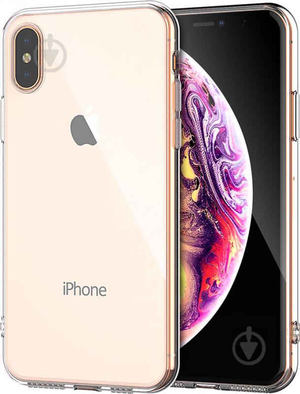 Чехол-накладка OneLounge SilicolDots для Apple iPhone XS Max (6961) transparent - фото 2