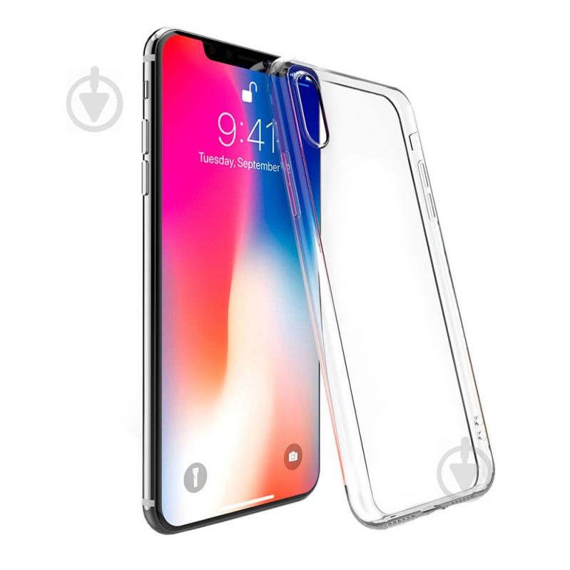 Чехол-накладка OneLounge SilicolDots для Apple iPhone XS Max (6961) transparent - фото 4