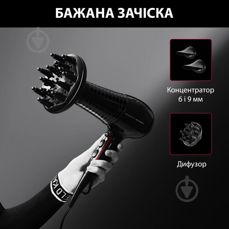 ВИТРИНА! Фен Rowenta POWERLINE KARL LAGERFELD CV591LF0 - фото 7 ВИТРИНА! Фен Rowenta POWERLINE KARL LAGERFELD CV591LF0 - фото 7