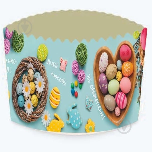 Форма для кулича бумажная d 130 мм - фото 1