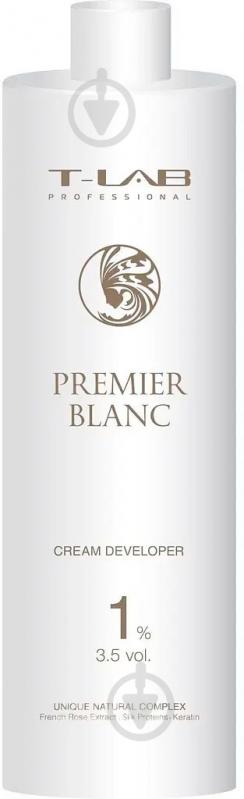 Окислительная эмульсия T-LAB Professional Premier Blanc Cream окислитель 1% 3,5 Vol. 1000 мл - фото 1 Окислительная эмульсия T-LAB Professional Premier Blanc Cream окислитель 1% 3,5 Vol. 1000 мл - фото 1