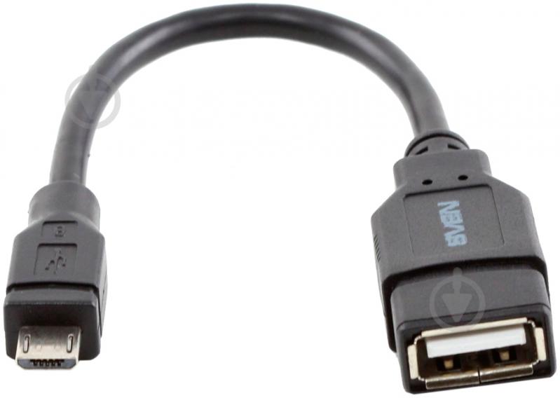 Кабель Sven microUSB – USB 0,1 м черный (USB OTG 0.1m (SVEN)) - фото 1 Кабель Sven microUSB – USB 0,1 м черный (USB OTG 0.1m (SVEN)) - фото 1