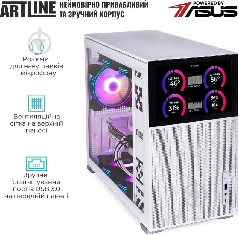 Компьютер Artline Gaming D31WHITE (D31Whitev80) white - фото 8 Компьютер Artline Gaming D31WHITE (D31Whitev80) white - фото 8