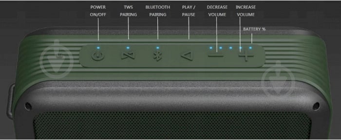 Акустика Divoom Voombox-Rock 2.0 green - фото 9