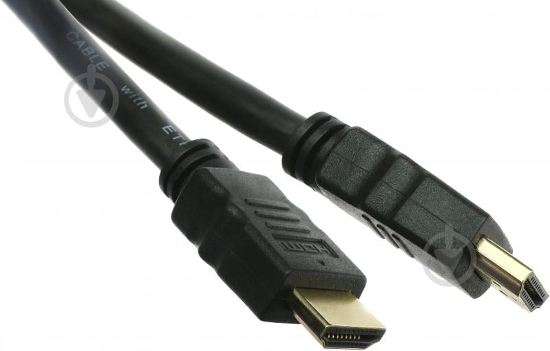 Кабель EMT HDMI 2 м чорний (5-0502-1) COMP HDMI d-7,3мм - фото 2