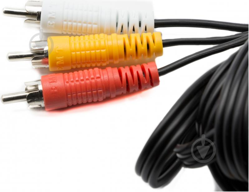 Кабель EMT 3xRCA – 3xRCA 2.4 м черный (30434065) - фото 3