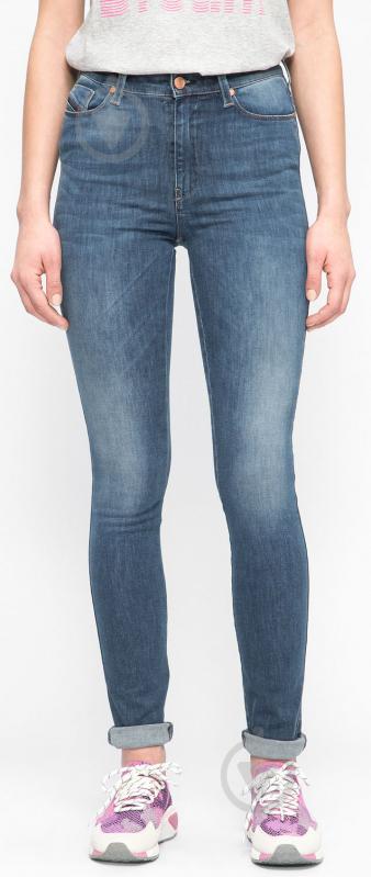 Джинсы Diesel SKINZEE-HIGH L.32 PANTALONI 00S54V 084RY-1 р. 30-32 синий - фото 1