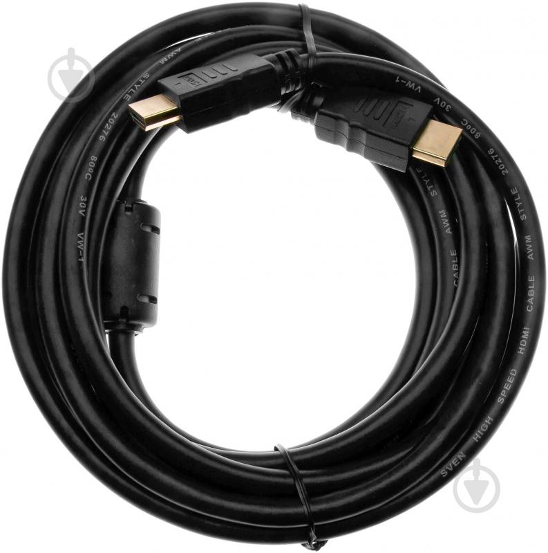 Кабель Sven HDMI – HDMI 3 м черный (HDMI High speed 19M-19M, 3.0M) - фото 1