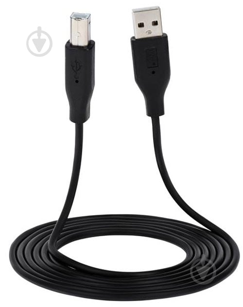 Кабель комп'ютерний зовнішній 2E USB 2.0 AM/BM 1.8 м Black (2E-W-3169m1.8) USB 2.0 – USB Type-B - фото 2