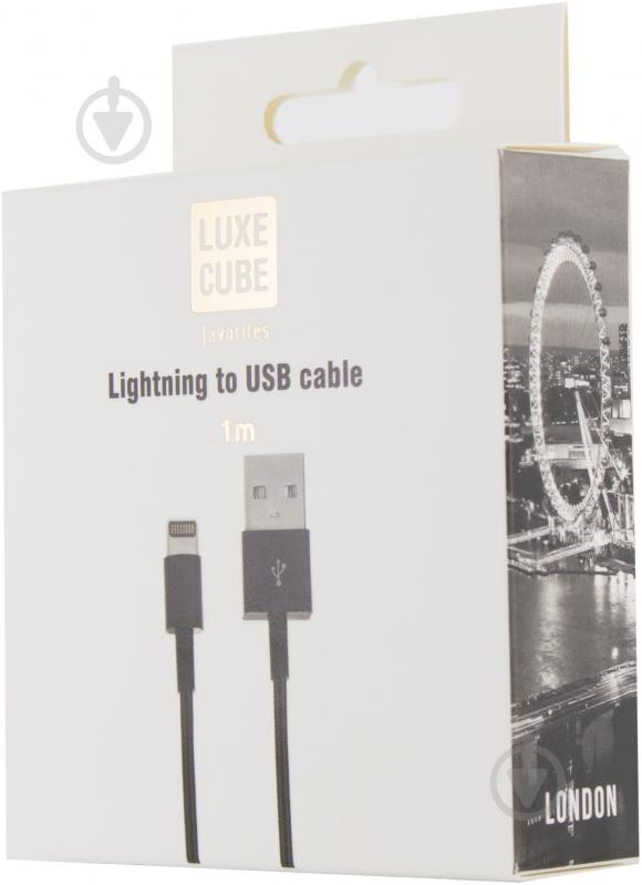 Кабель Luxe Cube 1 м чорний (LIGHTNING TO USB BLACK) - фото 4