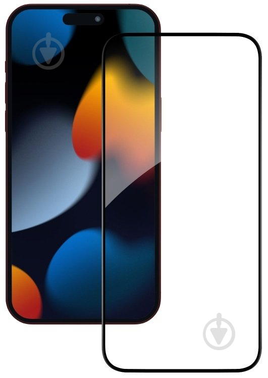 Захисне скло 2E для Apple iPhone 15 Pro (2E-IP-15P-6.1-SMFCFG-BB) (6.1)/2.5D FCFG/(1 Pack)/black border - фото 1